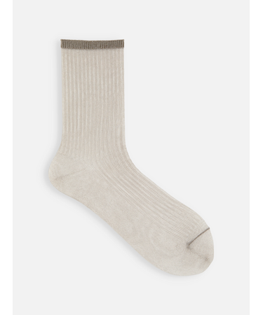 シアーリブショート丈ソックス