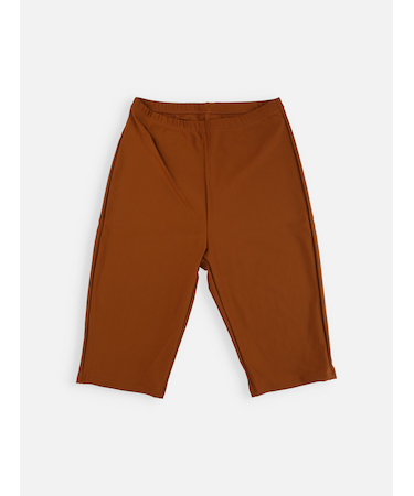 縫製無地レギンス4分丈