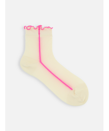 ドライ メロウサイドラインメッシュショートソックス