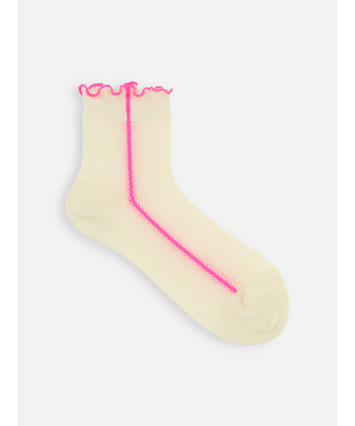 ドライ メロウサイドラインメッシュショートソックス