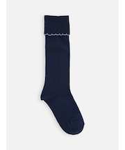 キッズ 折り返し配色ピコハイソックス 19~21cm