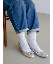 フロートプチフローラルショートソックス