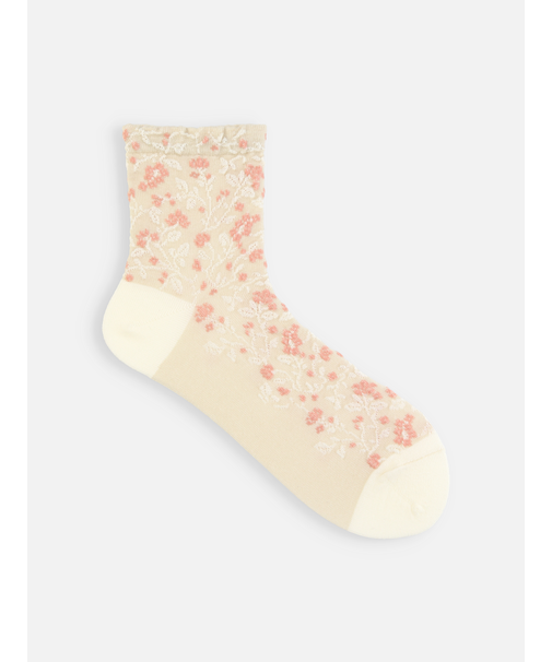 フロートプチフローラルショートソックス