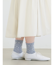 フロートプチフローラルショートソックス