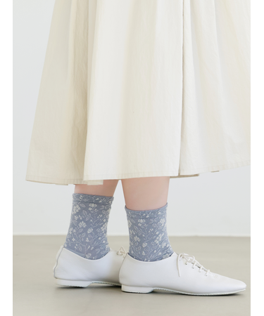 フロートプチフローラルショートソックス