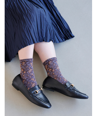 フロートプチフローラルショートソックス