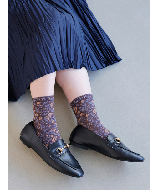 フロートプチフローラルショートソックス