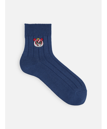 【青山哲士×靴下屋UPDATE】パンダ刺繍ソックス