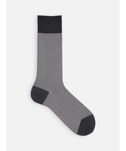 【Tabio MEN】スーピマJQヘリンボーンレギュラー丈ソックス（27.0～29.0cm）