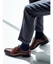 【Tabio MEN】スーピマJQヘリンボーンレギュラー丈ソックス(27.0~29.0cm)