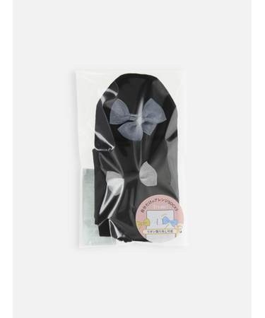 取り外し可能シースルーリボンショートソックス