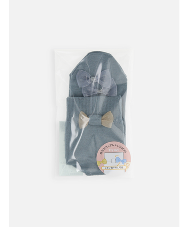 取り外し可能シースルーリボンショートソックス