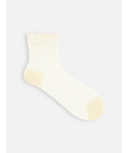 チュール牡丹柄ショートソックス