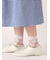 チュール牡丹柄ショートソックス