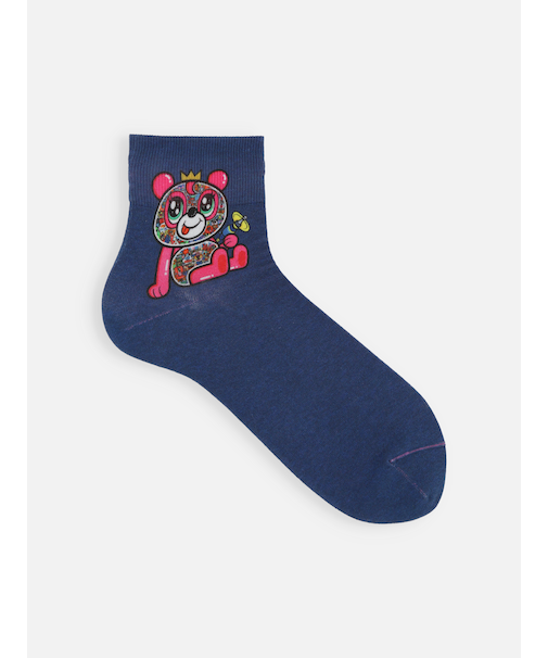 【青山哲士×靴下屋UPDATE】頭の中ver.LOVEビーム プリントソックス