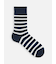 【Tabio MEN】SJボーダークルー丈ソックス