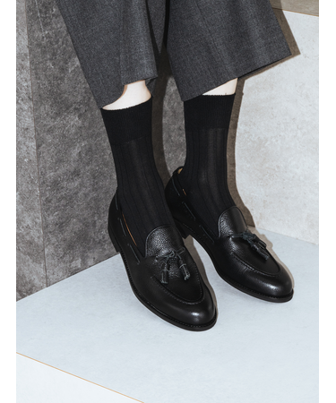 【Tabio MEN】9×2太リブショート丈ソックス