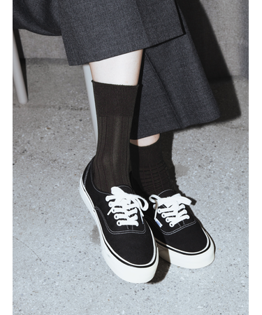 【Tabio MEN】9×2太リブショート丈ソックス