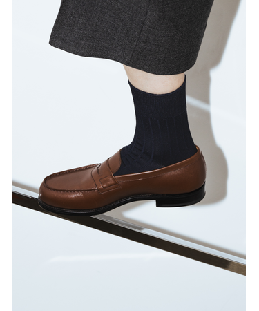 【Tabio MEN】9×2太リブショート丈ソックス