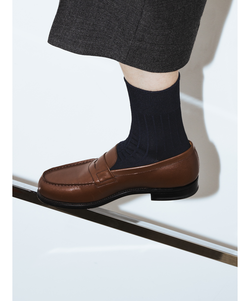 【Tabio MEN】9×2太リブショート丈ソックス