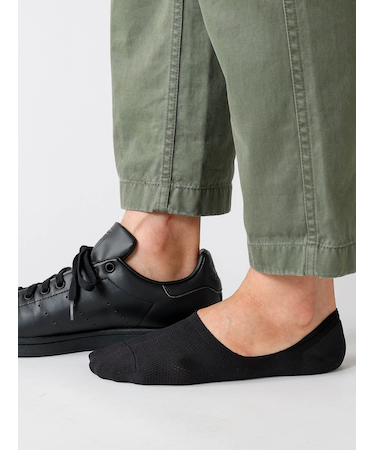 【Tabio MEN】GOODFOOT/COOLMESH脱げにくいカバーソックス(Lサイズ)