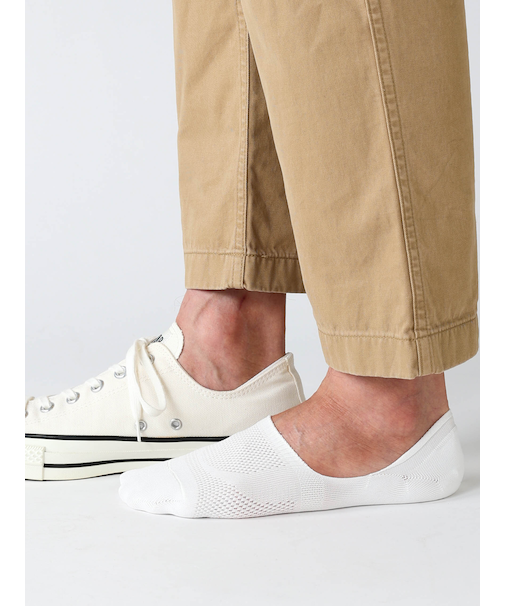 【Tabio MEN】GOODFOOT/COOLMESH脱げにくいカバーソックス(Lサイズ)