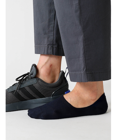 【Tabio MEN】GOODFOOT/COOLMESH脱げにくいカバーソックス(Lサイズ)