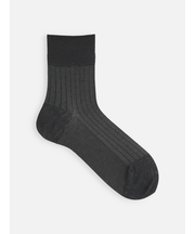 【Tabio MEN】綿麻JQストライプショートソックス(27.0~29.0cm)