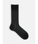 【Tabio MEN】綿麻JQストライプレギュラーソックス(27.0～29.0cm)