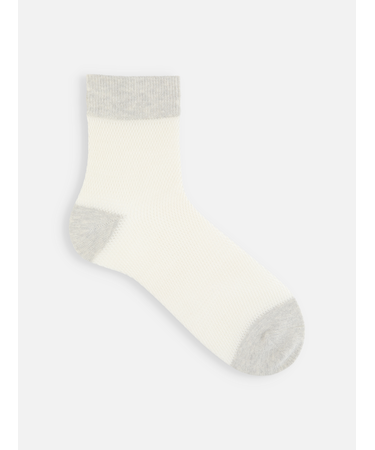 【Tabio MEN】ラミー混3面切り替えメッシュショートソックス