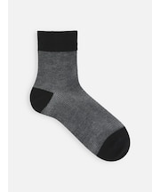 【Tabio MEN】ラミー混3面切り替えメッシュショートソックス