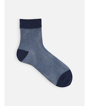 【Tabio MEN】ラミー混3面切り替えメッシュショートソックス