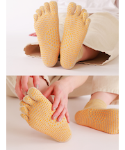 【整脚Labo】天照石五本指ツボ押しショートソックス