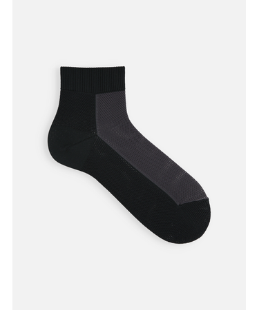 【Tabio MEN】つま先までメッシュバイカラーショート丈ソックス
