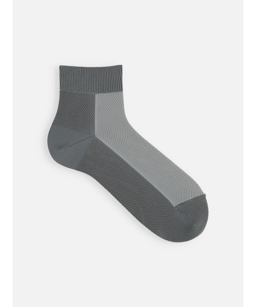 【Tabio MEN】つま先までメッシュバイカラーショート丈ソックス