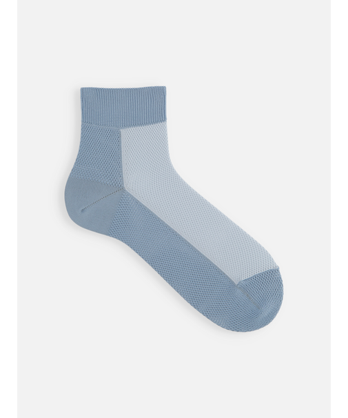 【Tabio MEN】つま先までメッシュバイカラーショート丈ソックス