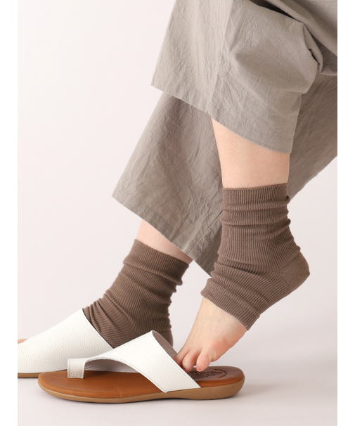 Ag＋抗菌防臭リブショートトレンカ