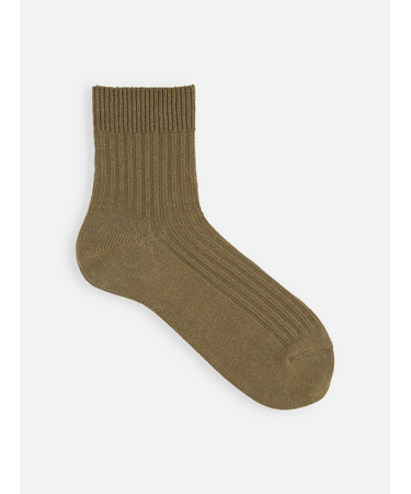 【Tabio MEN】和紙2×2リブショート丈ソックス