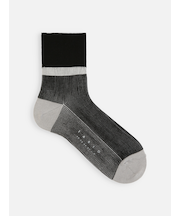 【メンズ】JQカラーショットリブショートソックス