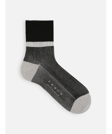 【メンズ】JQカラーショットリブショートソックス