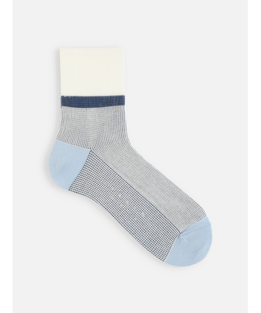 【メンズ】JQカラーショットリブショートソックス