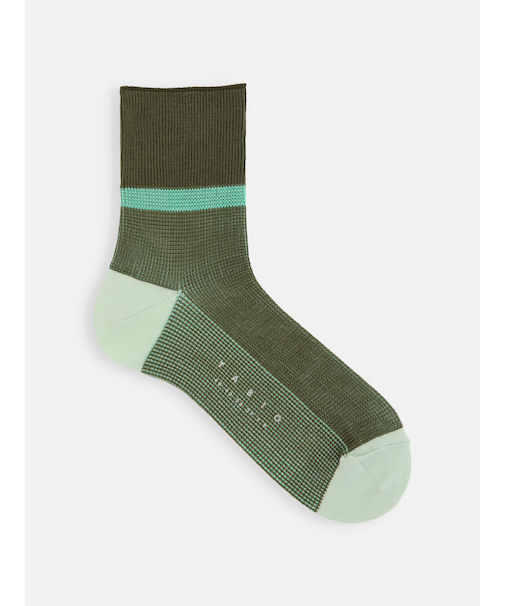 【メンズ】JQカラーショットリブショートソックス