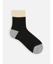 【メンズ】ソフトパイルゴムゆる2面切替ショートソックス