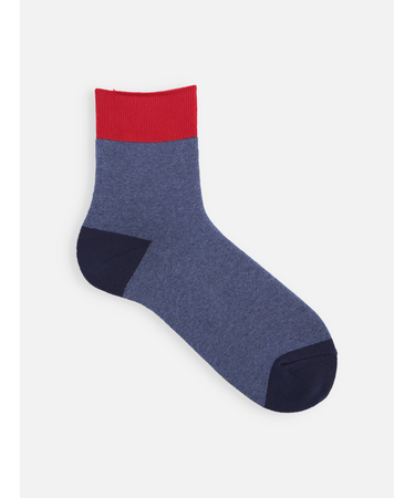 【メンズ】ソフトパイルゴムゆる2面切替ショートソックス