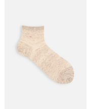 Newピュアリネンメッシュボーダーショートソックス