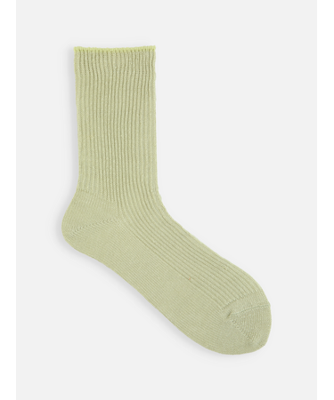 麻 1×1リブソックス