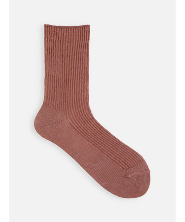 麻 1×1リブソックス