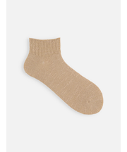 さっぱりさらさら綿麻ゴム長ショートソックス