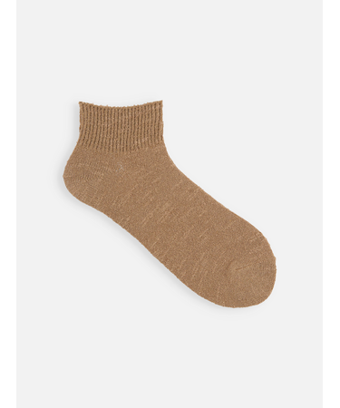 さっぱりさらさら綿麻ゴム長ショートソックス