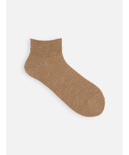 さっぱりさらさら綿麻ゴム長ショートソックス